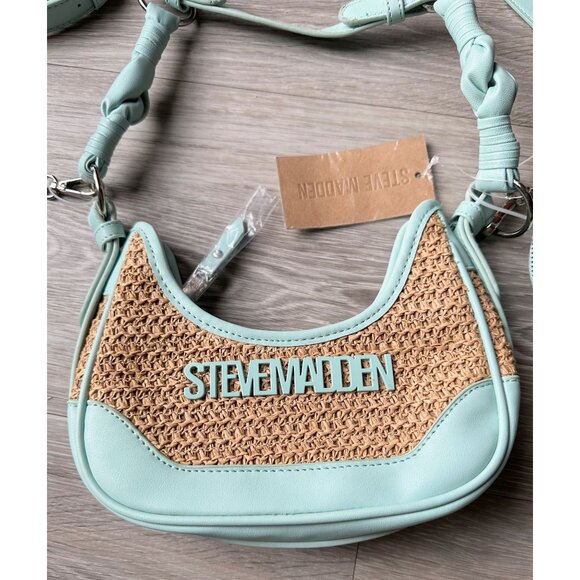 Steve Madden Bdaryll Crossbody / Shoulder bag - Frest Mint  with Round Tag Pouch - Picture 3 of 16